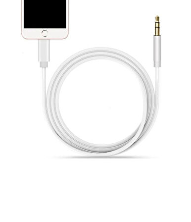 Lightning To 3.5 mm Aux İphone İçin Audio Kablo Araç İçi Uyumlu Aux Kablosu