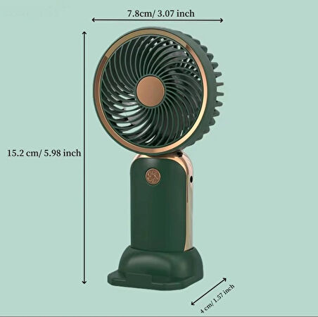 Avuç İçi Taşınabilir Şarjlı Mini Vantilatör El Fanı DD8024B