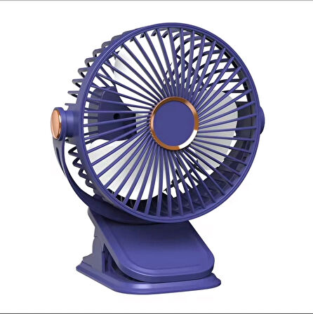 Yüksek Performanslı Pratik Taşınabilir Şarjlı Işıklı 5 Kademeli Masaüstü Fan VNT-02