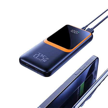H32 Dijital Göstergeli Dahili Çoklu Kablolu 10000 mAh  Powerbank