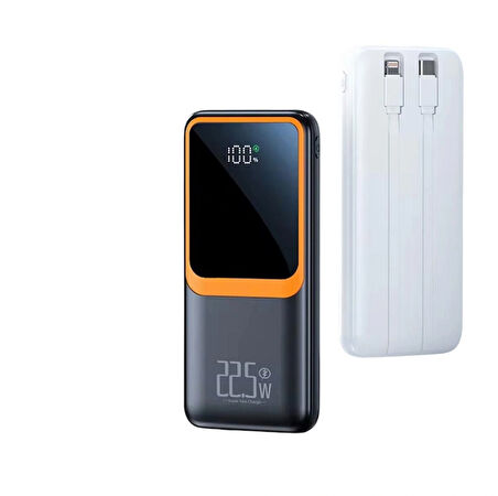 H32 Dijital Göstergeli Dahili Çoklu Kablolu 10000 mAh  Powerbank