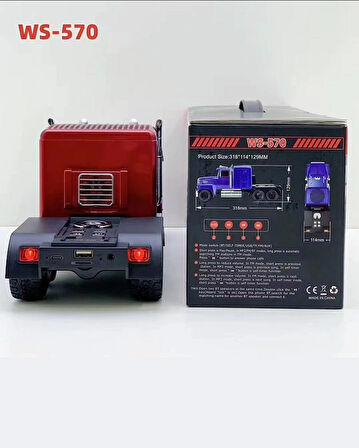 Wster WS-570BT Tır Görünümlü Radyolu Bluetooth Hoparlör