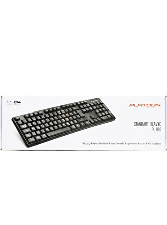 Platoon PL-070 Usb Kablolu Standart Q Klavye