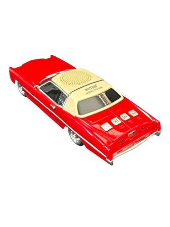 WSTER WS-1966 Araba Görünümlü Taşınabilir Kablosuz Bluetooth Hoparlör