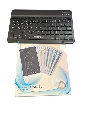 ZR455 Kablosuz Ultra Slim Şarjlı Mini Bluetooth Q Klavye