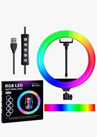 Blue Spectrum MJ26 Rgb Ring Light 26CM LED Video Işığı (Ayak Dahil)