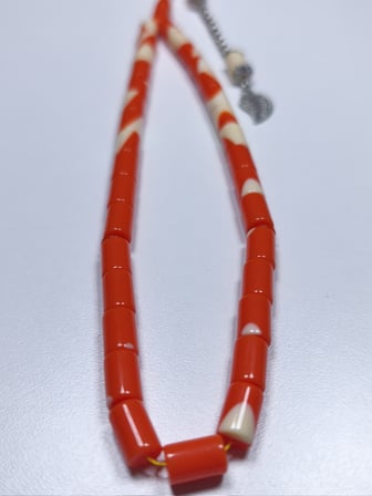 Beyzbol Topu Turuncu Tesbih (7 X 11 mm)