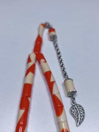 Beyzbol Topu Turuncu Tesbih (7 X 11 mm)