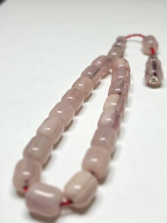 Zeyzun Usta İmzalı Bilek Boy Efe Maskot Sıkma Kehribar Tespih 13,5 x 16 mm Kapsül Kesim
