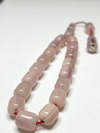 Zeyzun Usta İmzalı Bilek Boy Efe Maskot Sıkma Kehribar Tespih 13,5 x 16 mm Kapsül Kesim