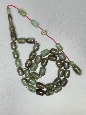 Erkan Çubukçu Usta İmzalı Multi Renk Sıkma Kehribar Tesbih Kapsül Kesim (7 x 10 mm)