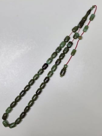Erkan Çubukçu Usta İmzalı Multi Renk Sıkma Kehribar Tesbih Kapsül Kesim (7 x 10 mm)