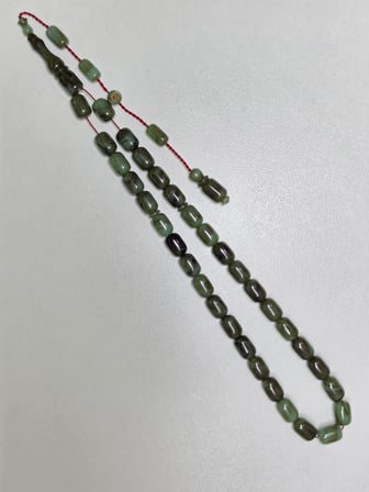 Erkan Çubukçu Usta İmzalı Multi Renk Sıkma Kehribar Tesbih Kapsül Kesim (7 x 10 mm)