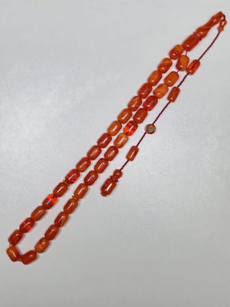 Erkan Çubukçu Usta İmzalı Multi Renk Sıkma Kehribar Tesbih Kapsül Kesim (7 x 10 mm)