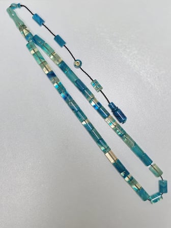 Erkan Çubukçu Usta İmzalı Multi Renk Sıkma Kehribar Tesbih Kesme Kesim (7 x 10 mm)