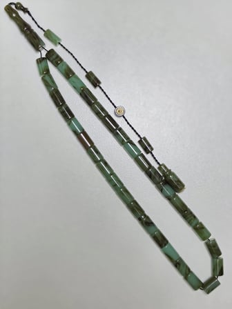 Erkan Çubukçu Usta İmzalı Multi Renk Sıkma Kehribar Tesbih Kesme Kesim (7 x 10 mm)