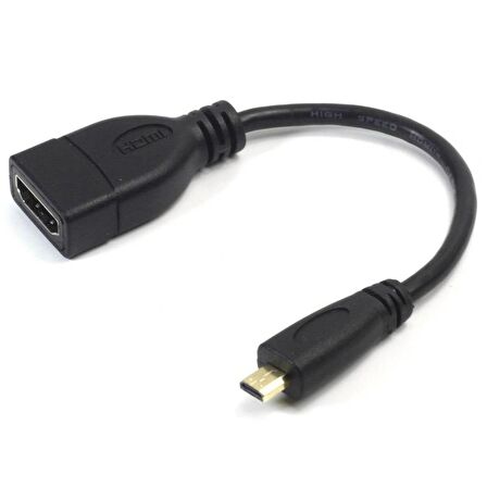 Micro Mikro Hdmi Çevirici Dönüştürücü Adaptör Kablosu 15Cm