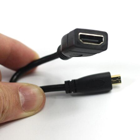 Micro Mikro Hdmi Çevirici Dönüştürücü Adaptör Kablosu 15Cm