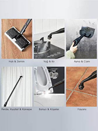 Pirantech Cb-107C Çok Fonksiyonlu Buharlı Temizlik Makinesi - Buharlı Temizleyici