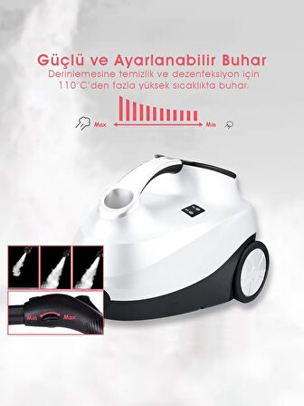 Pirantech Cb-107C Çok Fonksiyonlu Buharlı Temizlik Makinesi - Buharlı Temizleyici