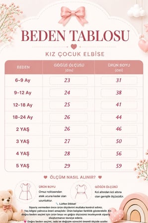 Kız Bebek Lale Figürlü Premium Tül Elbise