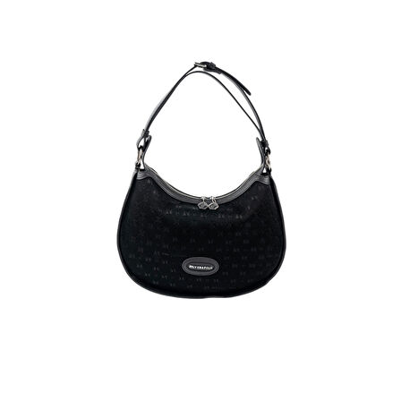 Silver Polo  Kadın Omuz Çantası 1263-48566 SILVER POLO BAYAN ÇANTASI M158 SİYAH-NOVA SİYAH