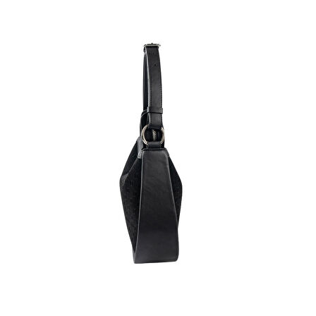 Silver Polo  Kadın Omuz Çantası 1263-48566 SILVER POLO BAYAN ÇANTASI M158 SİYAH-NOVA SİYAH