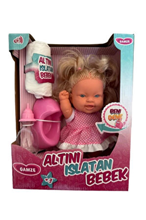 Gamze Altını Islatan Türkçe Konuşan Et Bebek Emzik-Bez Biberon Lazımlık Dahil Set