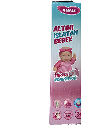 Gamze Altını Islatan Türkçe Konuşan Et Bebek Emzik-Bez Biberon Lazımlık Dahil Set