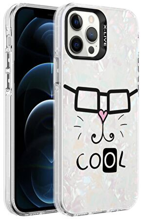 Apple iPhone 12 Pro Kılıf Mermer Üzeri Lüx Desenli Marbello Kapak