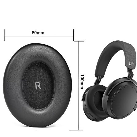 Schulzz Sennheiser Momentum 4.0 Uyumlu Yedek Kulaklık Pedi Süngeri Padi Kulaklık Yastığı