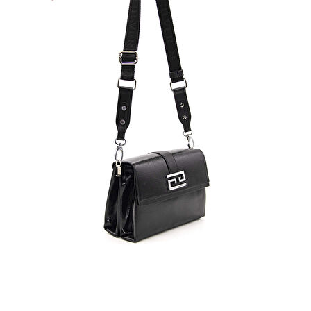 Silver Polo  Kadın Çapraz Çanta 1009-48598 SILVER POLO ÇAPRAZ BAYAN ÇANTASI M158 SİYAH-NOVA SİYAH