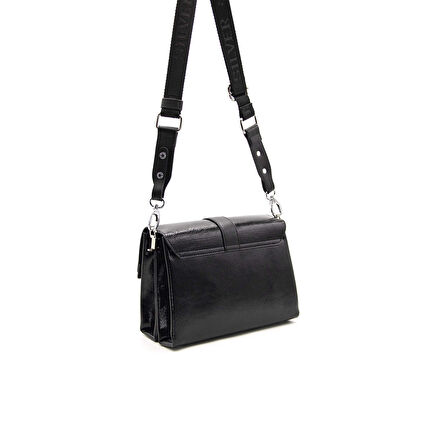 Silver Polo  Kadın Çapraz Çanta 1009-48598 SILVER POLO ÇAPRAZ BAYAN ÇANTASI M158 SİYAH-NOVA SİYAH