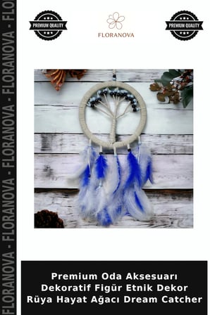 Premium Oda Aksesuarı Dekoratif Figür Etnik Dekor Rüya Hayat Ağacı Dream Catcher