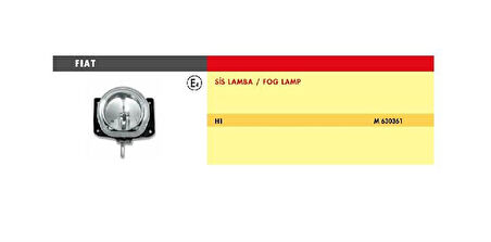 SİS LAMBA FIAT DOBLO ALBEA DUCATO LINEA FIORINO (APARATLI)