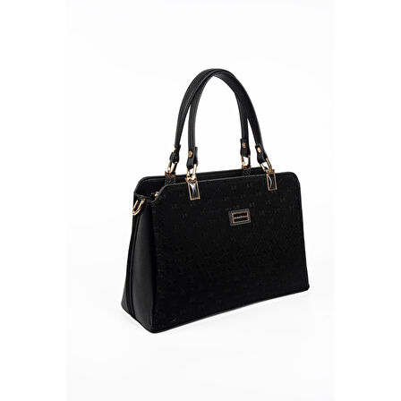 Silver Polo  Kadın Omuz Çantası 972-48604 SILVER POLO BAYAN ÇANTASI M158 SİYAH-NOVA SİYAH