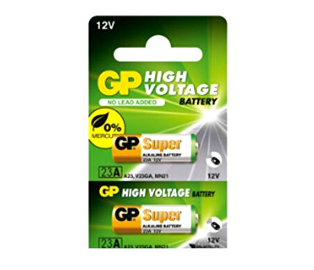 Gp Alkalin Pil 23A Küçük - 2 adet