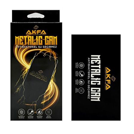 Akfa Apple Uyumlu iPhone 12 Pro Akfa Metalik Şeffaf Ekran Koruyucu 