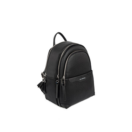 Silver Polo  Kadın  1265-48625 SILVER POLO SIRT ÇANTASI M86 SİYAH-MAT SİYAH