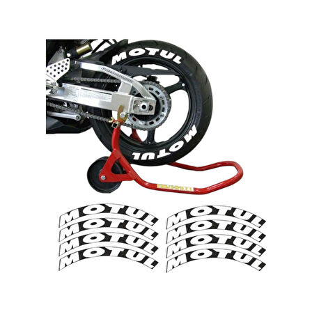 Gogo Lastik Yanak Yazısı 3D Motul Siyah