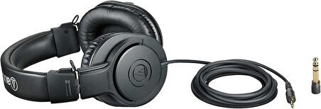 Audio-Technica ATH-M20X Profesyonel Stüdyo Monitör Kulaklığı, Siyah