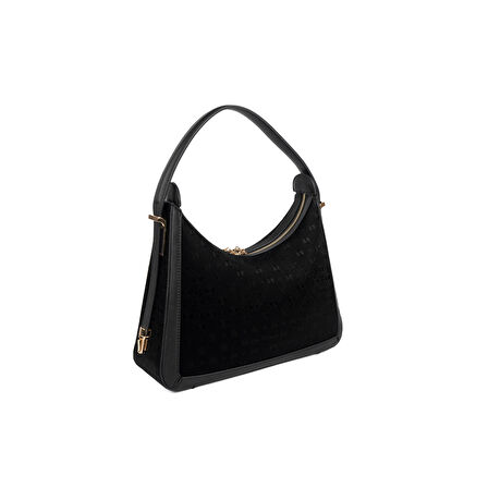 Silver Polo  Kadın Omuz Çantası 1187-48650 SILVER POLO BAYAN ÇANTASI M158 SİYAH-NOVA SİYAH