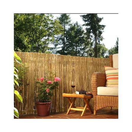 Dekoratif Doğal Bambu Kamış Hasır Bahçe Çiti- Gölgelik Hasır -Balkon -Tavan Dekorasyon 250X500