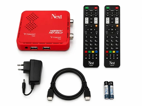 Next Kanky HD Gold Full HD Uydu Alıcısı  2. Kumanda Hediye  YouTube IPTV Destekli  WiFi Destekli  TKGS  HDMI  USB  Çanaklı  Çanaksız Kullanım