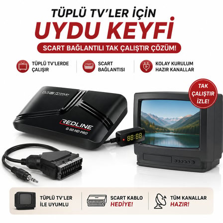 Tüplü Tv Uyumlu Full Hd Uydu Alıcısı