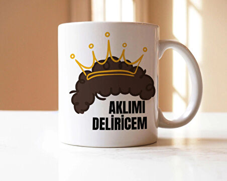 Aklımı Deliricem Baskılı Prens Kupa Bardak
