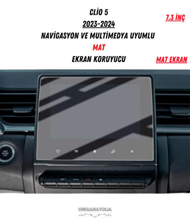 Clio 5 2023-2024 Navigasyon ve Multimedya Uyumlu Mat Ekran Koruyucu
