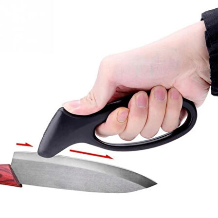 caselka® Kolay Tutuş Saplı Paslanmaz Çelik Manuel Bıçak Bileme Aleti