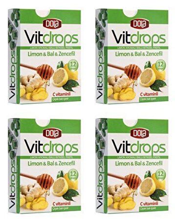 Dola Vitdrops Limon & Bal 30 Gr 4 adet