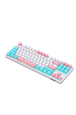 K870T Pro 3 Modlu Hot-Swap RGB, Mekanik Klavye - Beyaz
